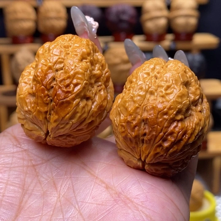 文玩核桃把件龙雀金蟾13号41尺