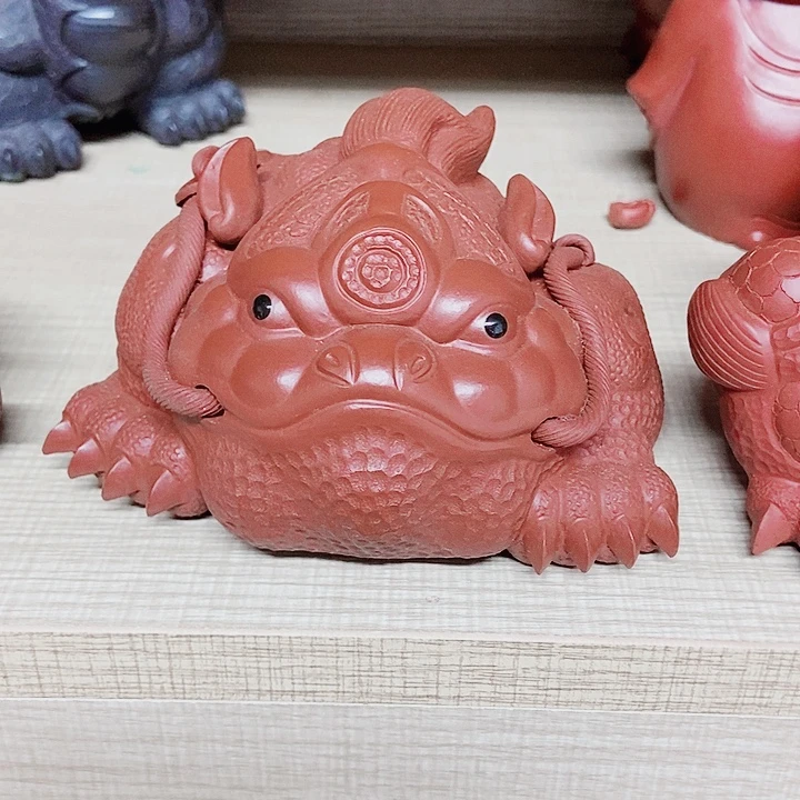 红***店紫砂茶宠宜兴紫砂金蟾
