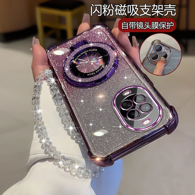 适用华为nova14手机壳新款女潮TLR-AL00带支架nowa14气囊防摔全包