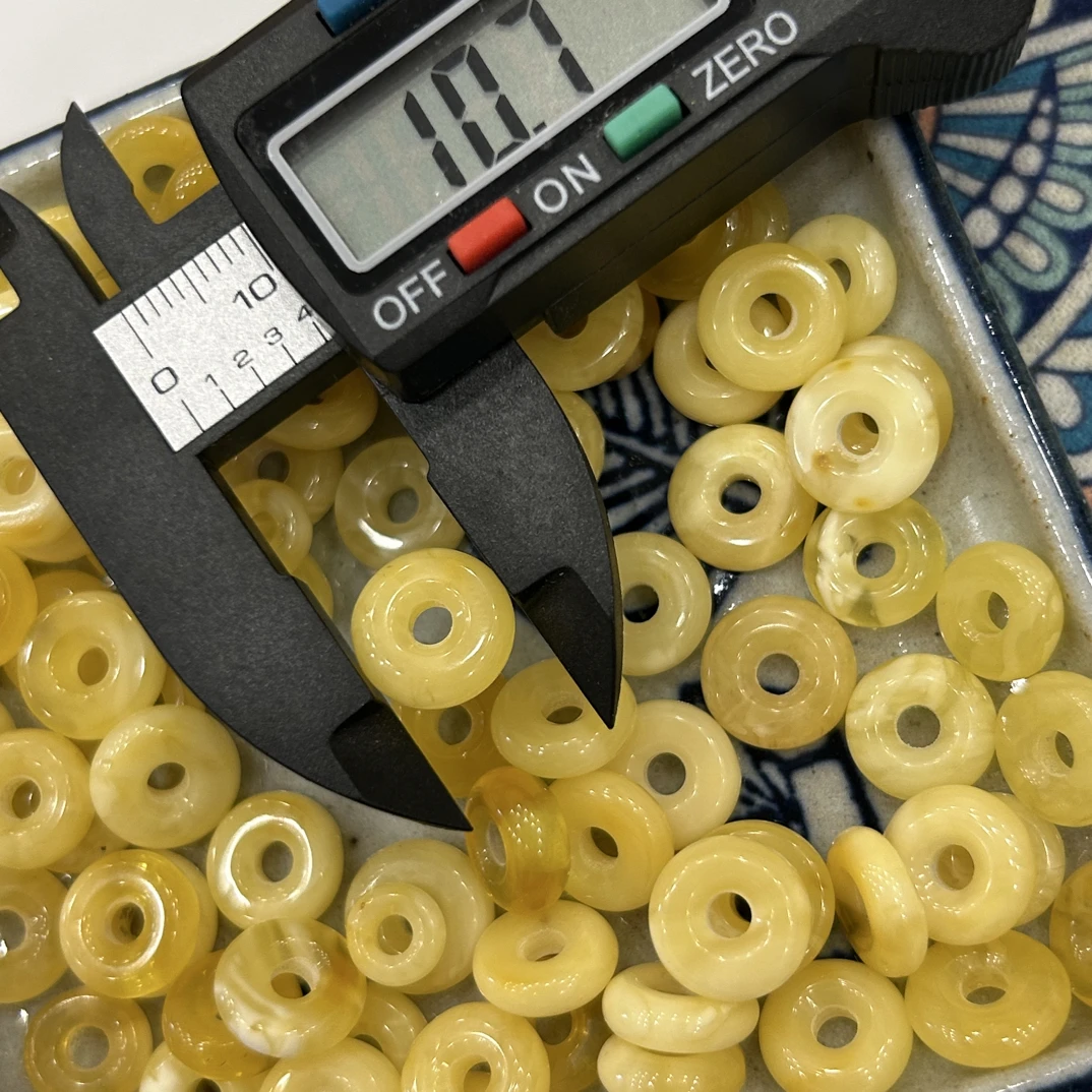 蜜蜡甜甜圈连中三元六颗一起发货配件多样性发其一