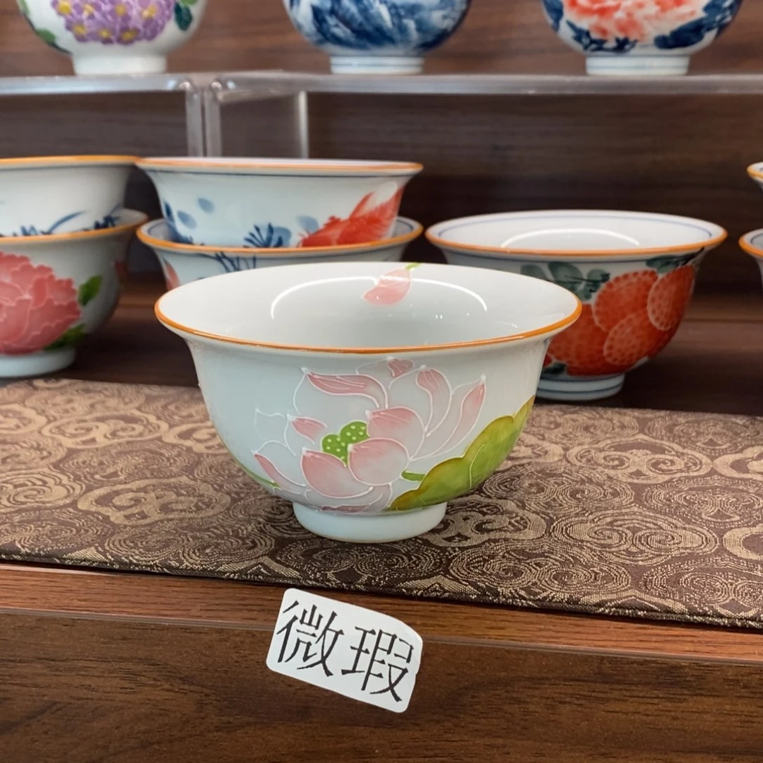 釉下彩老陶泥手工绘制