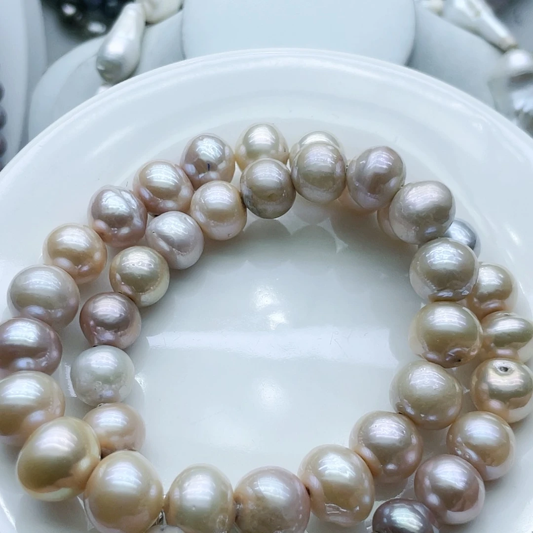 淡水珍珠颈饰钛钢