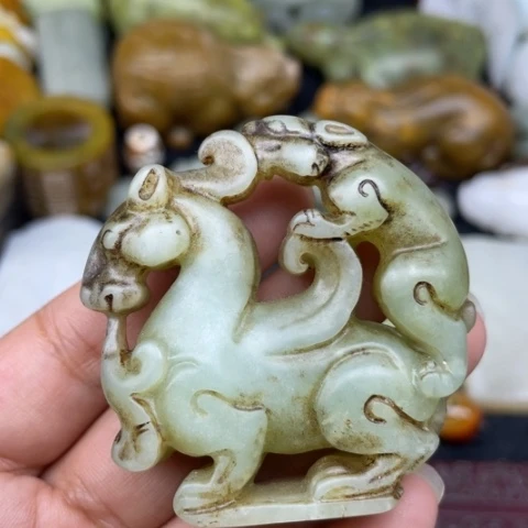 蛇纹石玉未镶嵌颈饰109