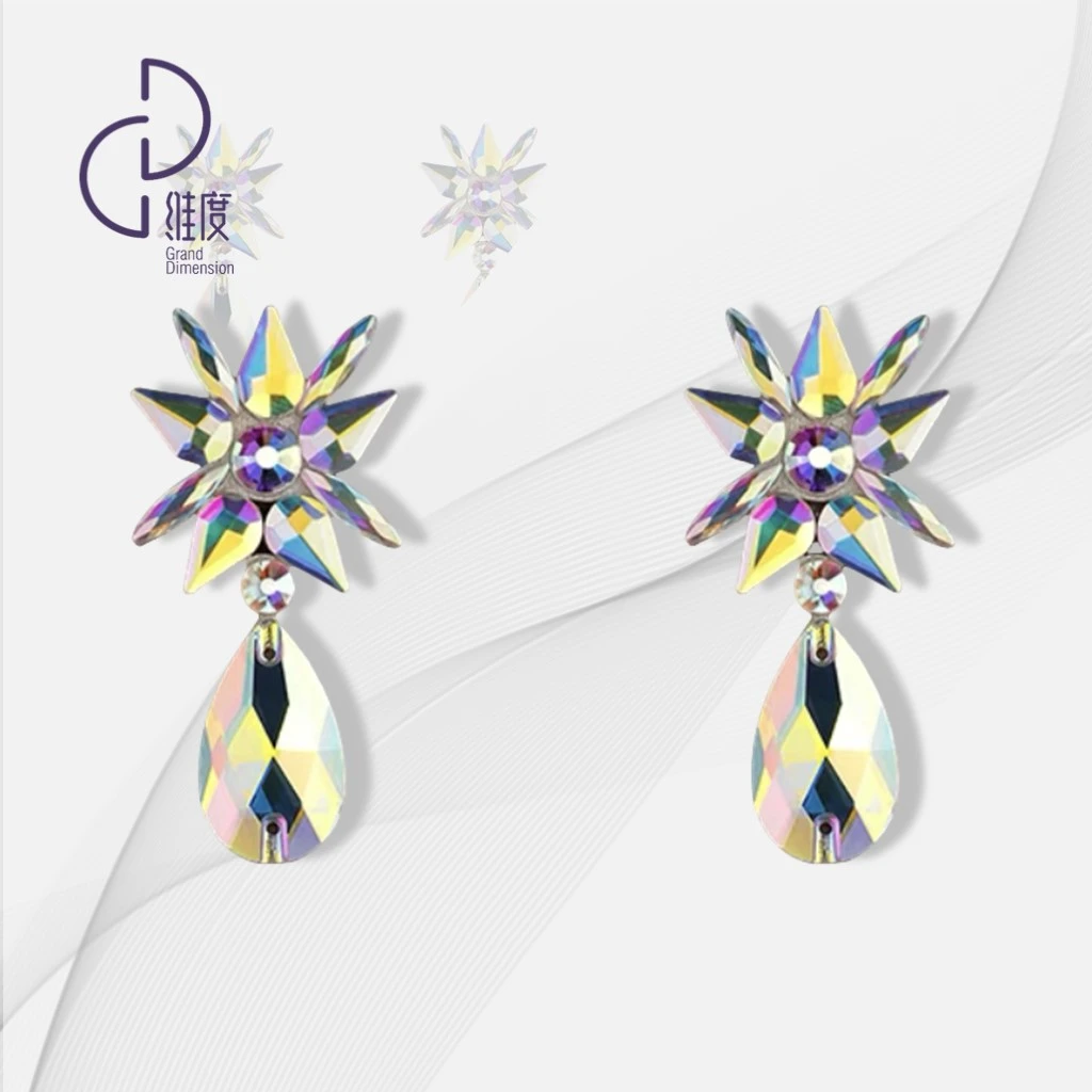 维度舞服 EH04新款拉丁摩登舞耳饰舞服饰上衣搭配摩登舞拉丁舞