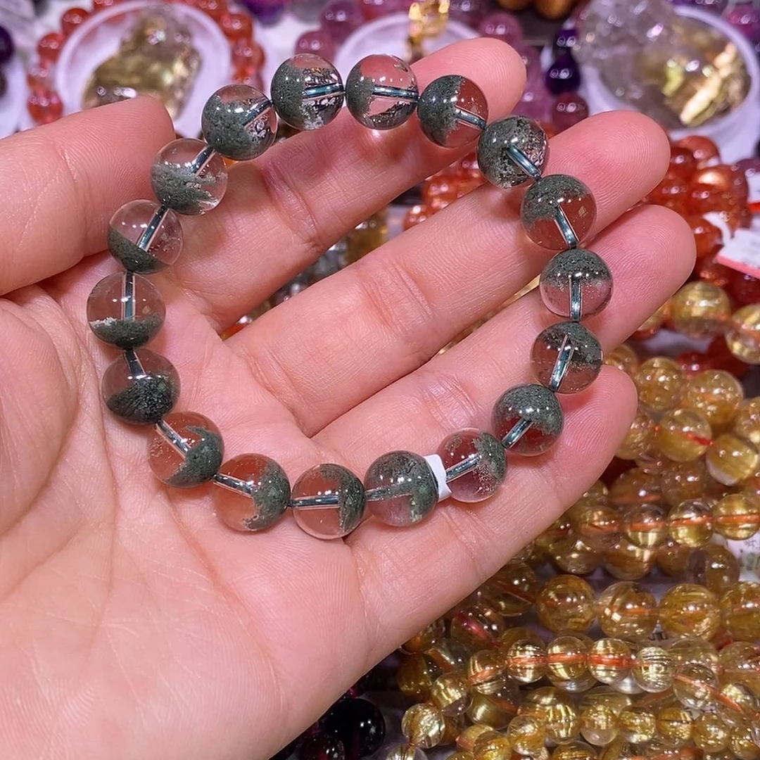 未镶嵌手链水晶绿幽灵10