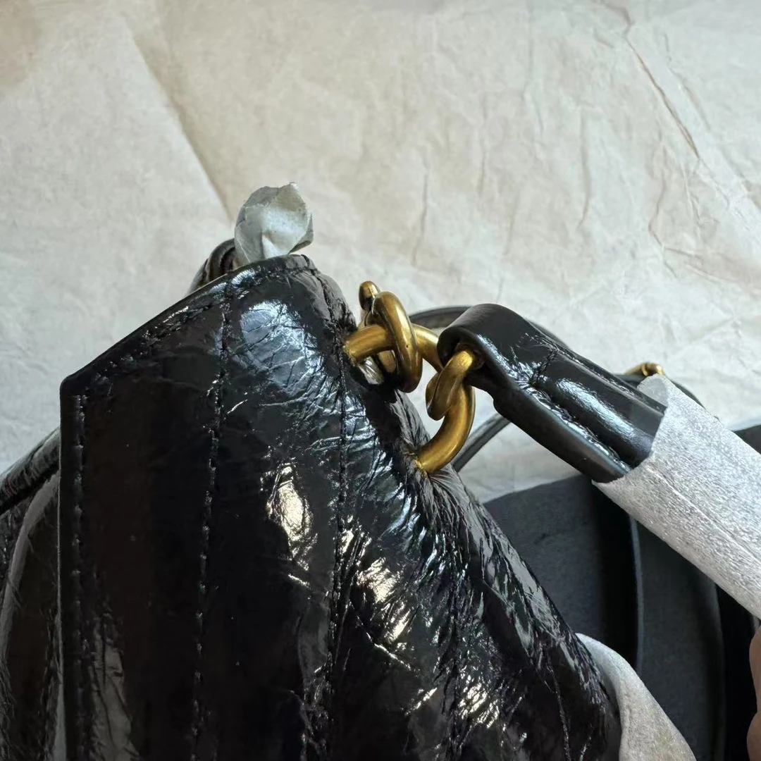 【花花严选】复古油蜡皮邮差包包手柄包单肩包斜挎包