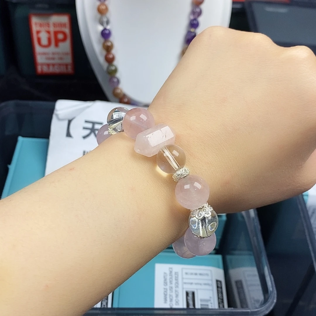 水晶银S925镶嵌手链