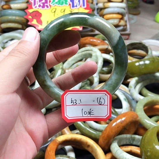 未镶嵌蛇纹石玉手镯