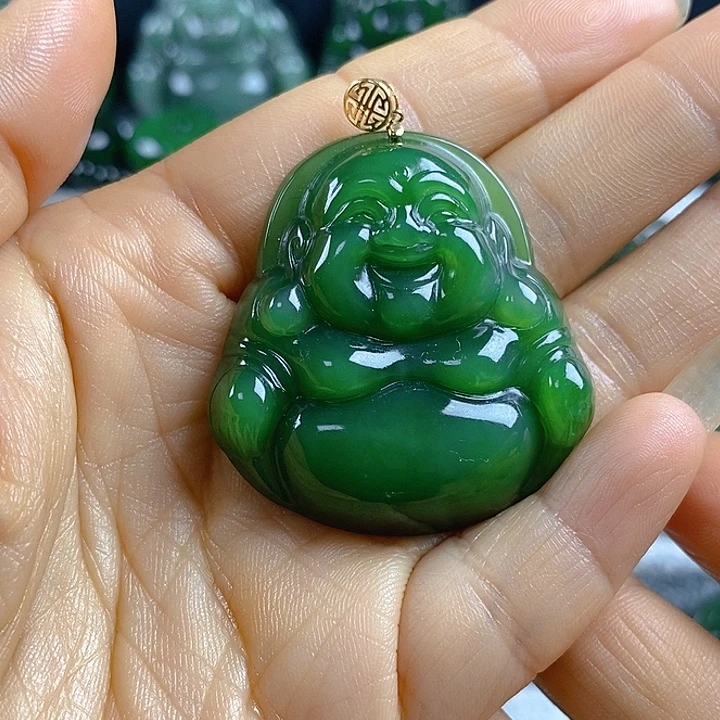 和田玉未镶嵌吊坠(不含链)40