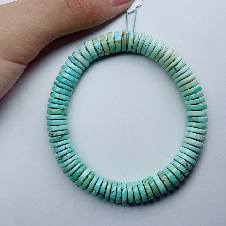 绿松石合金颈饰卡8.7直切单圈