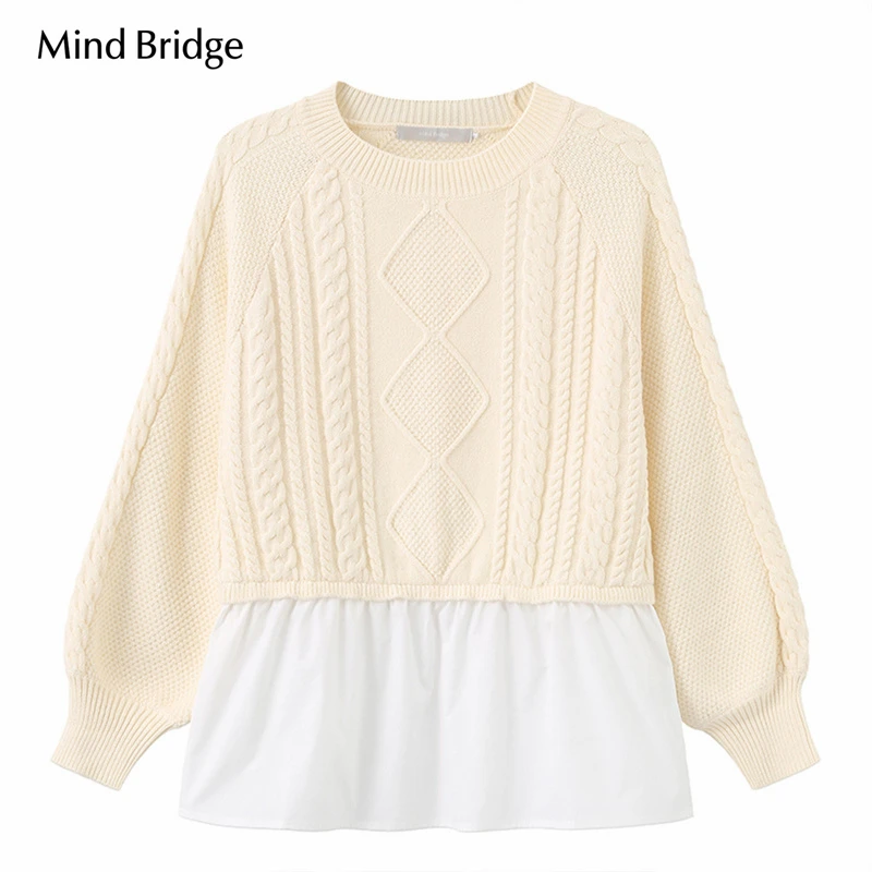 Mind Bridge/心桥时尚百搭休闲针织衫MB797-MVKT828NCR