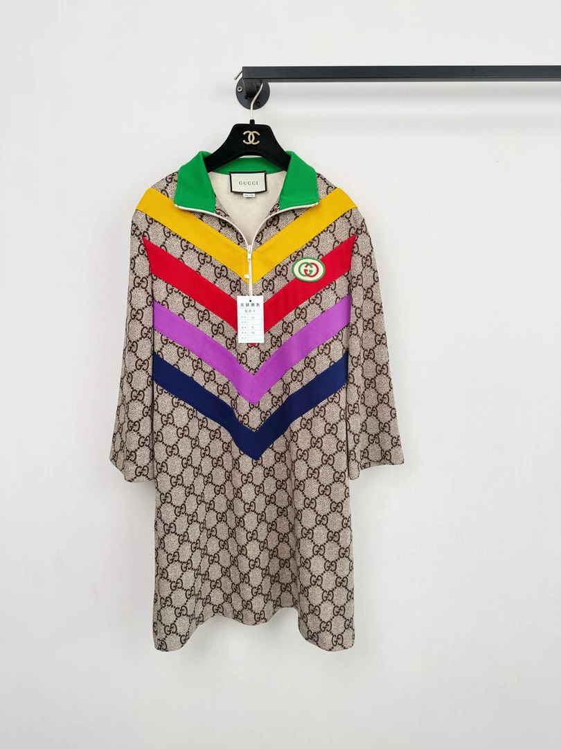 99新 GUCCI/古驰 Gucci古奇老花连衣裙/Xs码/99新