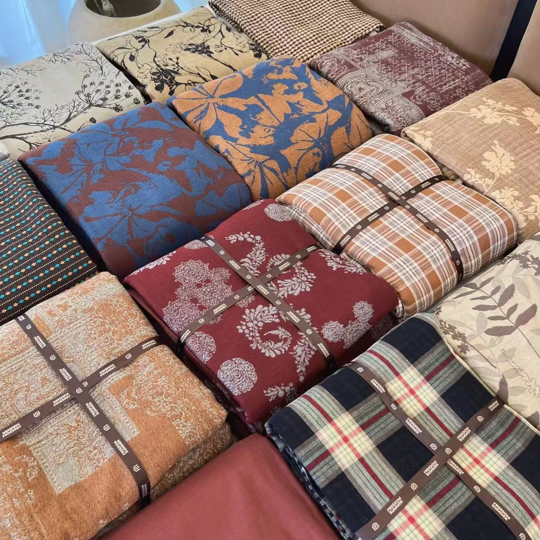 【雅趣】 诧寂风 纯棉色织浮雕提花透气柔软四件套可机洗~新品