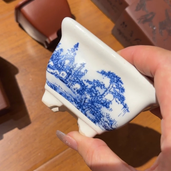 紫砂花盆口径7深度4