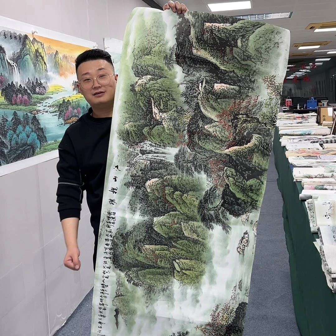 国画国画纯手工制作