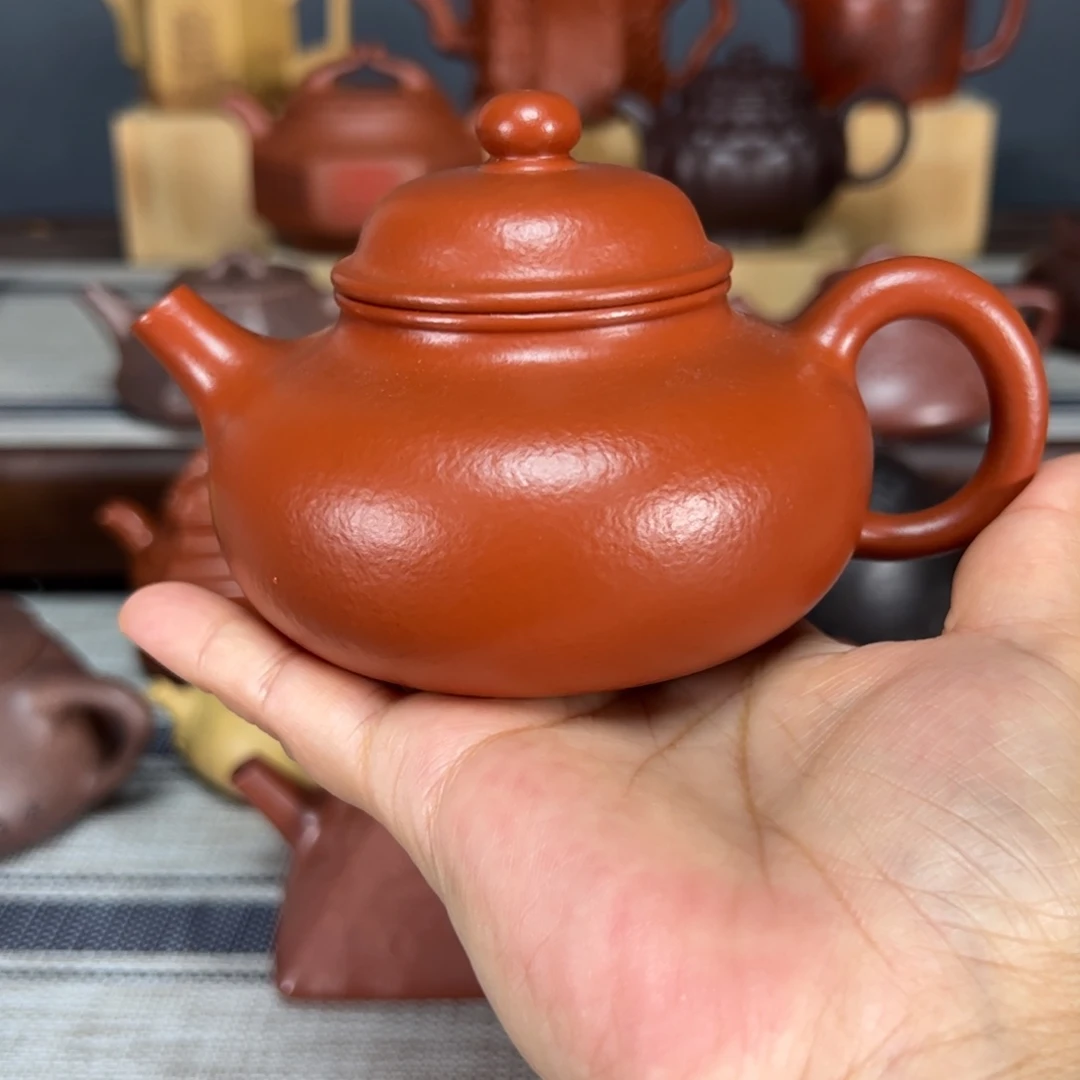 茶壶紫砂方*兄容天朱泥