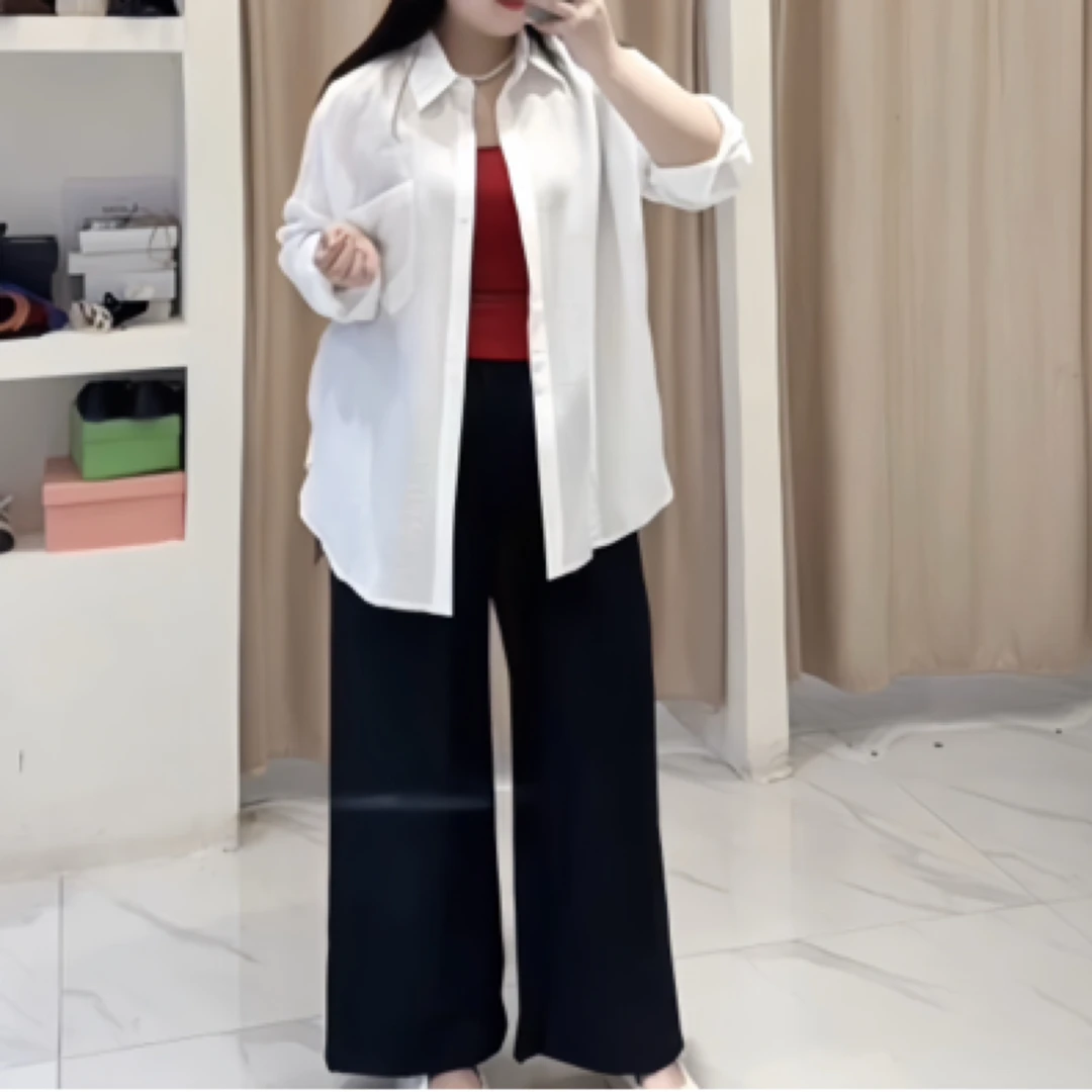 7001文文家显瘦款夏季西装直筒裤女