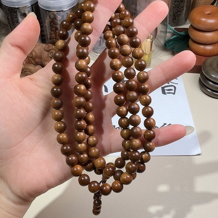 檀香木印度迈索尔老山檀香黑金0.8/108横纹虎皮沉水