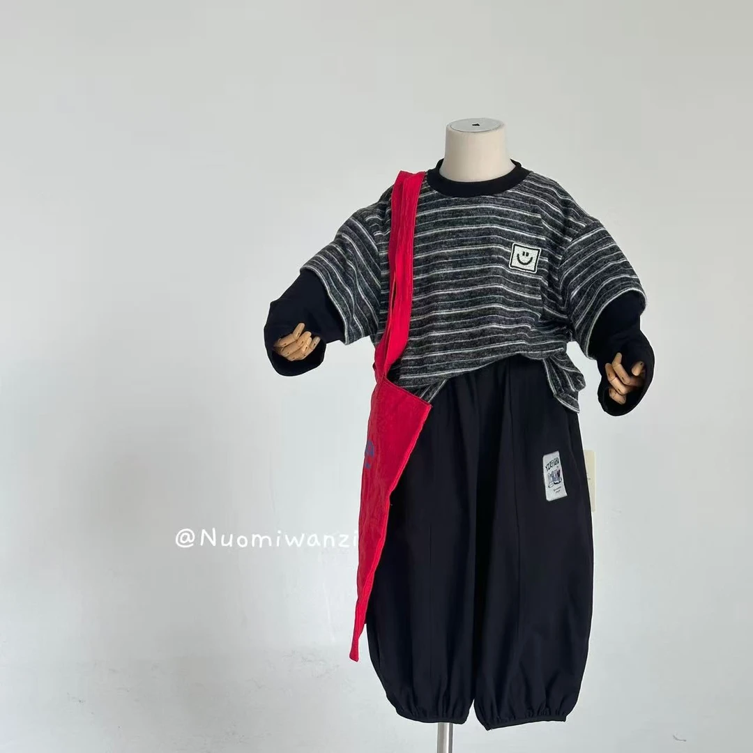 【现货】儿童时尚韩范假两件T恤（秋款）XWG-25071