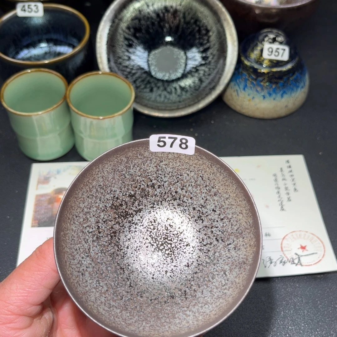 茶盏578 建盏单盏放大漏…………