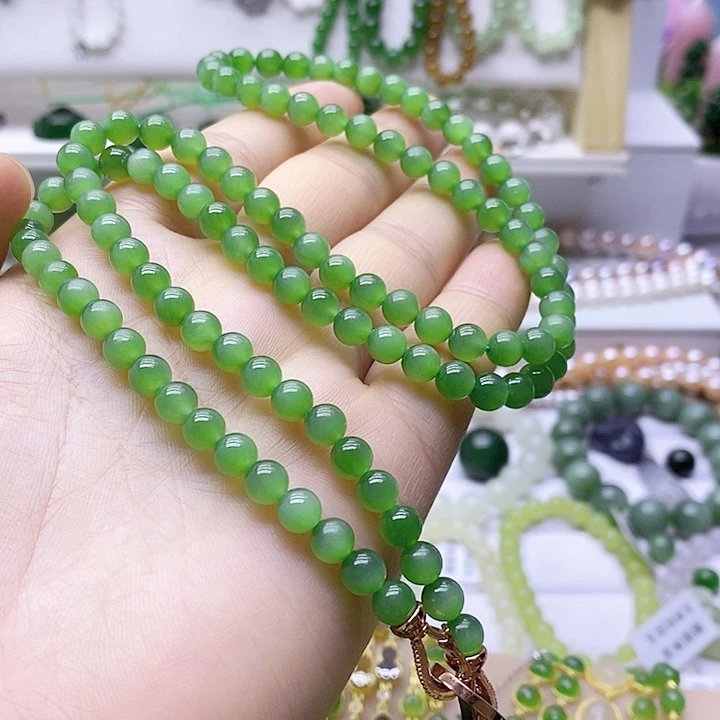 和田玉（碧玉）合金颈饰