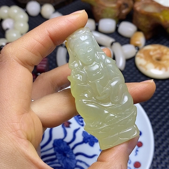 吊坠白玉菩提支持七天无理由