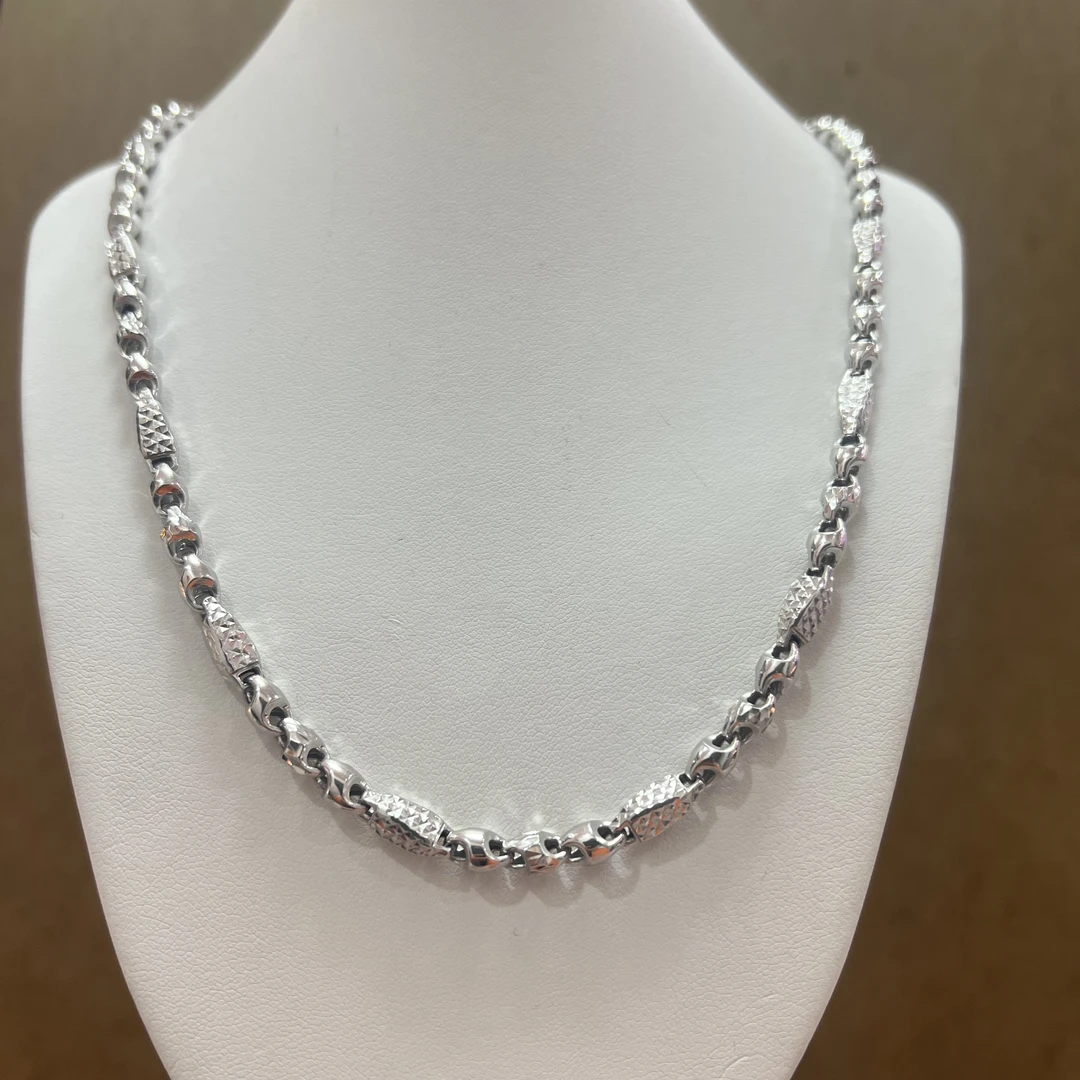 铂金pt950项链橄榄44.98克长62cm时尚男款长链现货