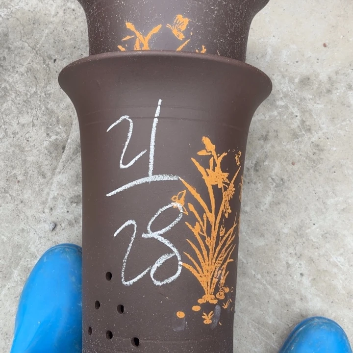 紫砂花盆紫砂的花