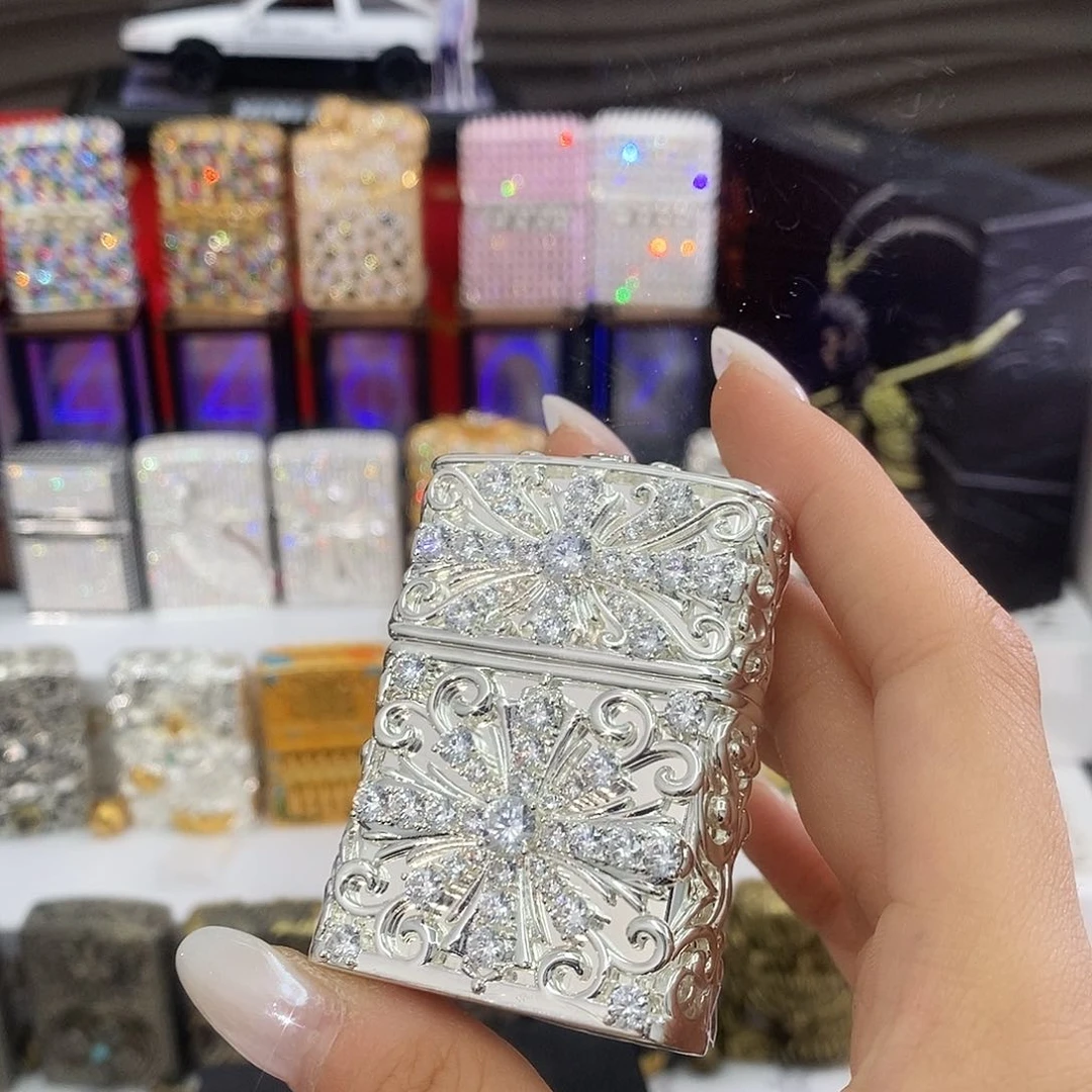 铜廿*镀银克罗心带礼盒礼袋油火石礼包
