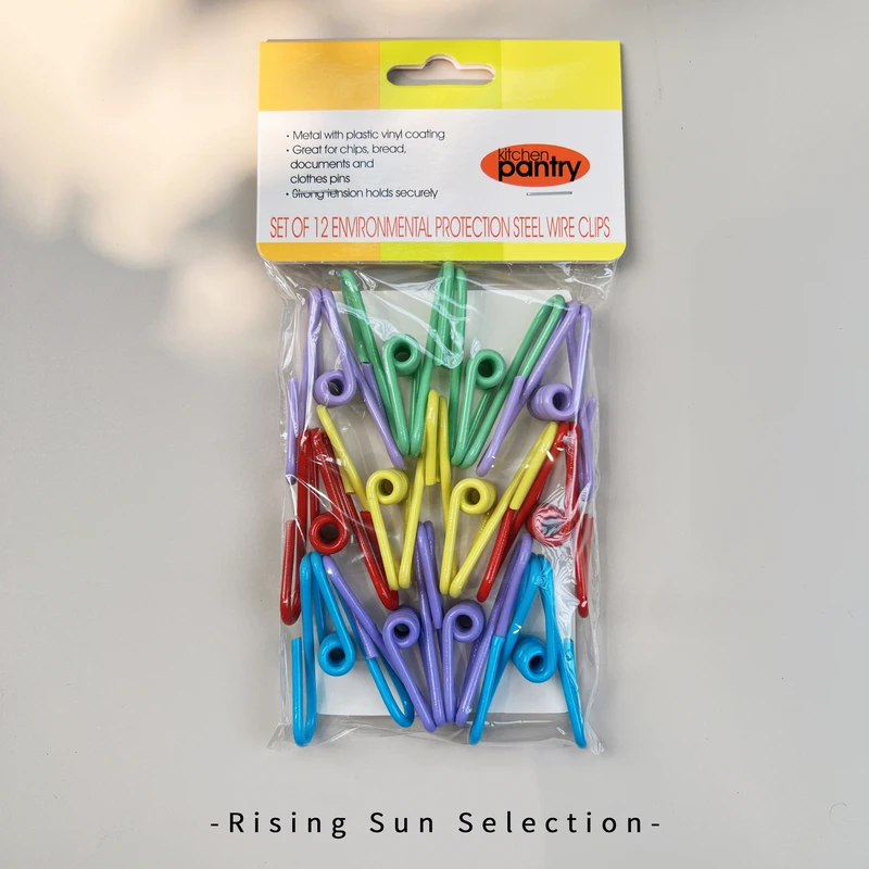 粉丝福利彩色多功能夹子12只装