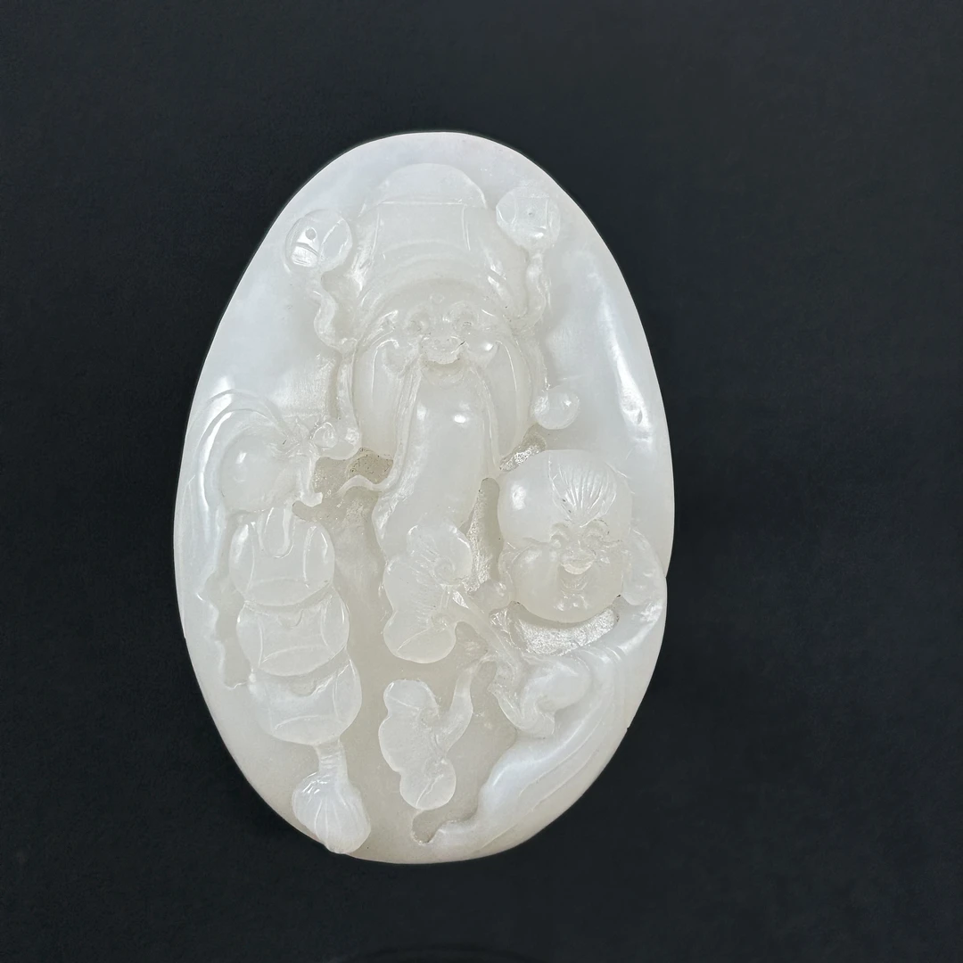 【余公子】和田玉财神手把件147.6克80.6*54.1*21.5