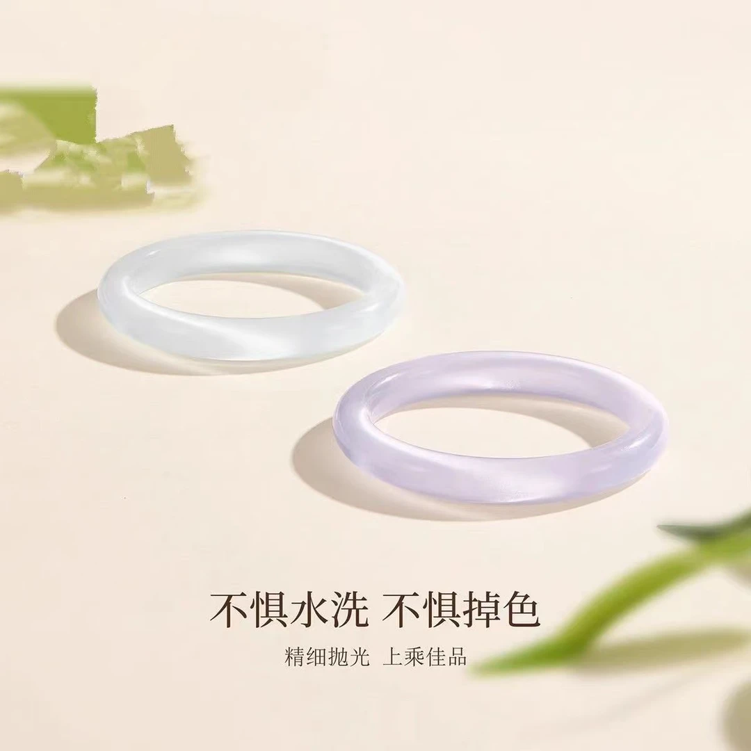 非金属玻璃手镯 冰种月光猫眼石女款轻奢甜美百搭水晶镯子送女友