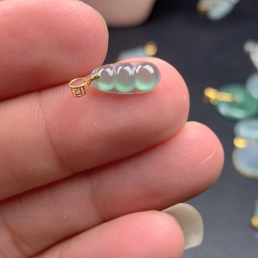 【闪购商品】翡翠18K金镶嵌颈饰翡翠