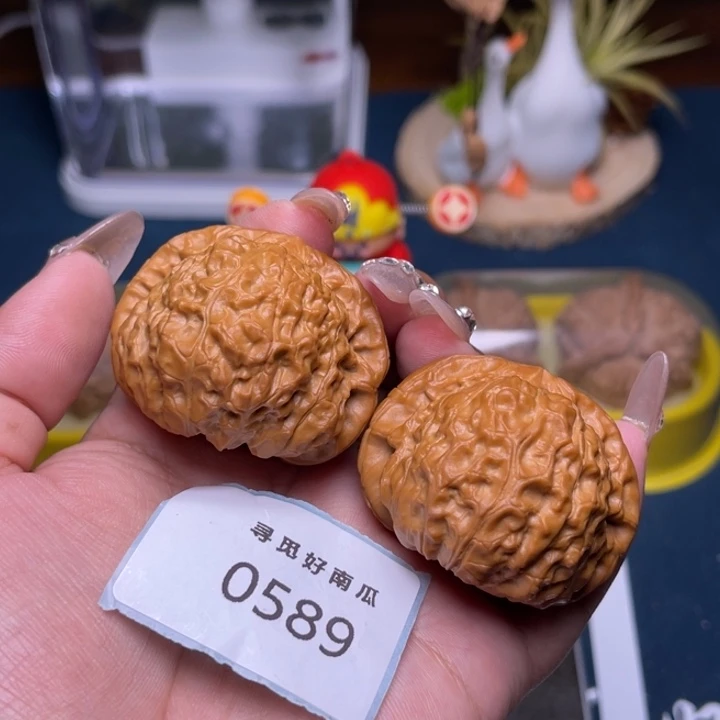 把件文玩核桃南瓜墩45-0589
