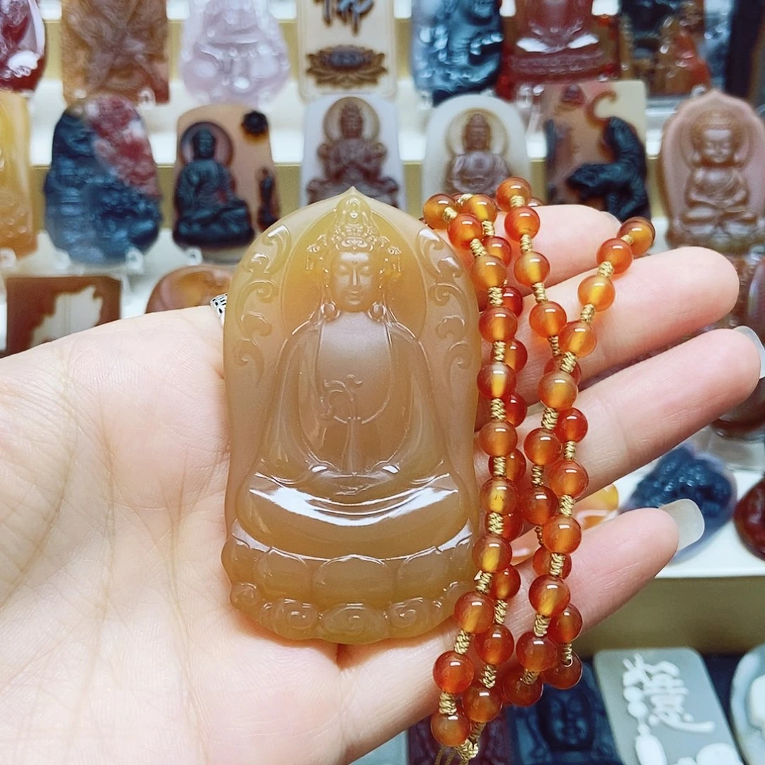 木***哥玛瑙/玉髓未镶嵌颈饰