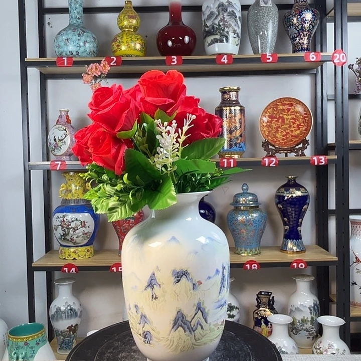 摆件陶景德镇千里江山