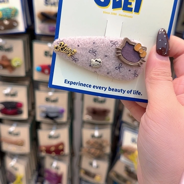 粉色kt头掰掰夹16