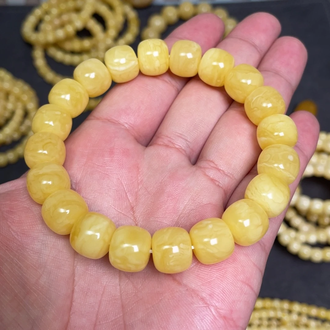 蜜蜡未镶嵌裸石蜜蜡手串12.3mm