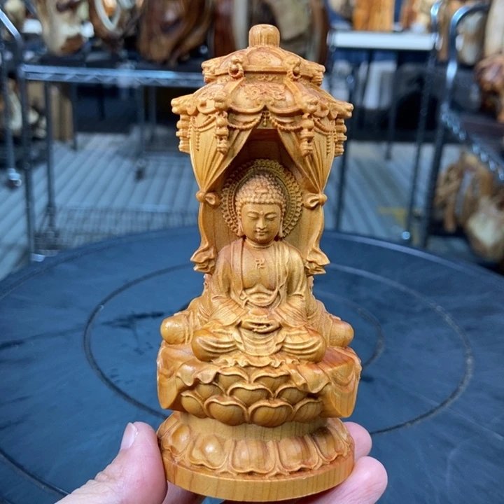 柏木（崖柏）西方三佛