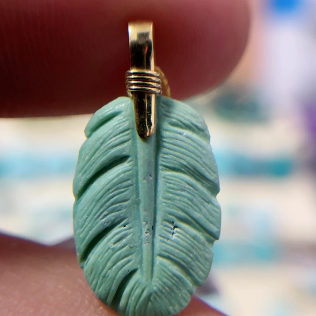 绿松石配饰18K金镶嵌