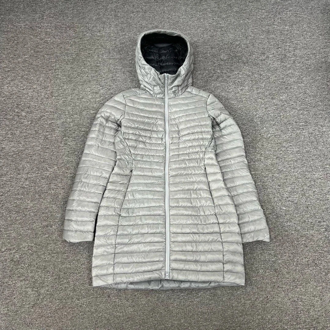 99新 AMIPARIS Arcteryx 始祖鸟 Nuri Coat 连帽长款羽绒服 S码