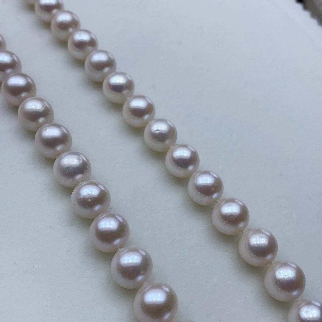 淡水珍珠颈饰银S925镶嵌➕10高品天女粉