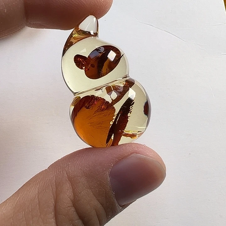 琥珀（花珀）未镶嵌颈饰