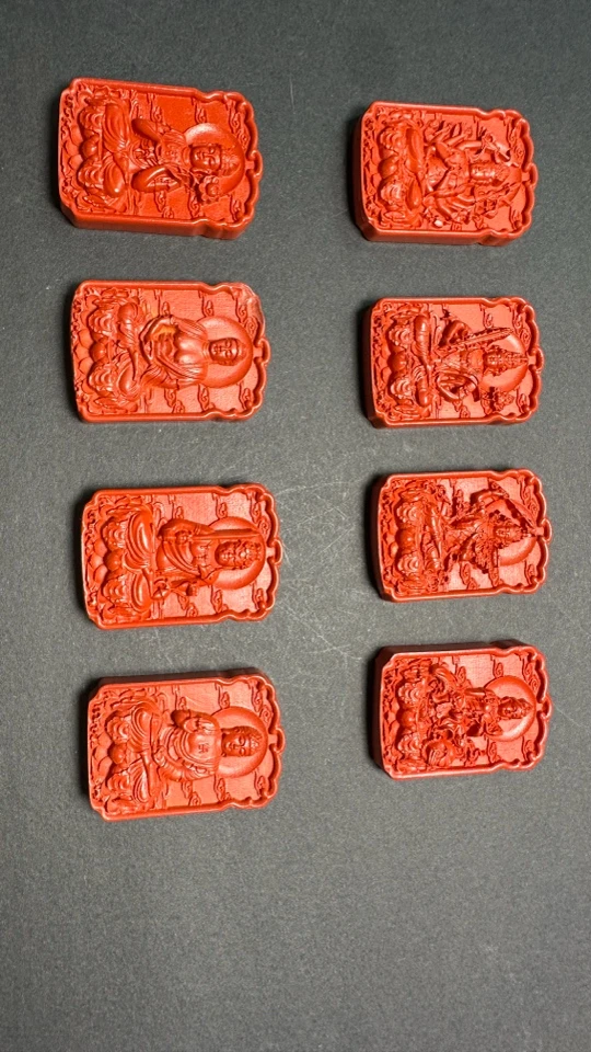 含辰砂工艺品水飞砂红砂八大生肖守护神