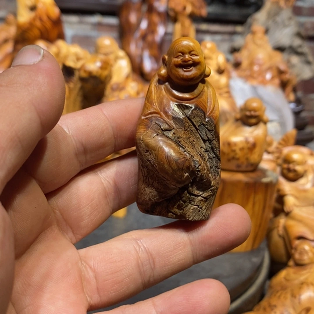 柏木崖柏根雕摆件