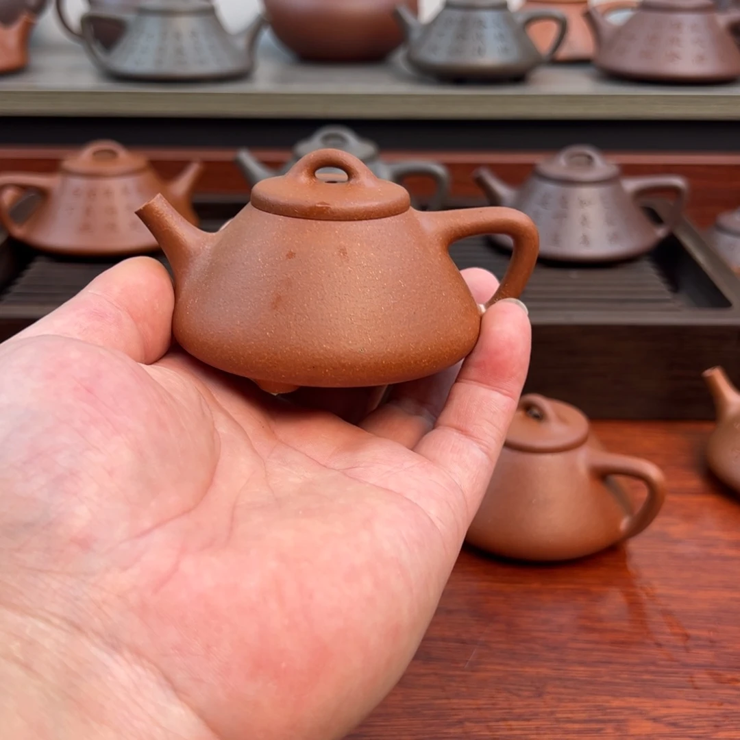 紫砂茶壶微瑕：100cc 精挑红降坡