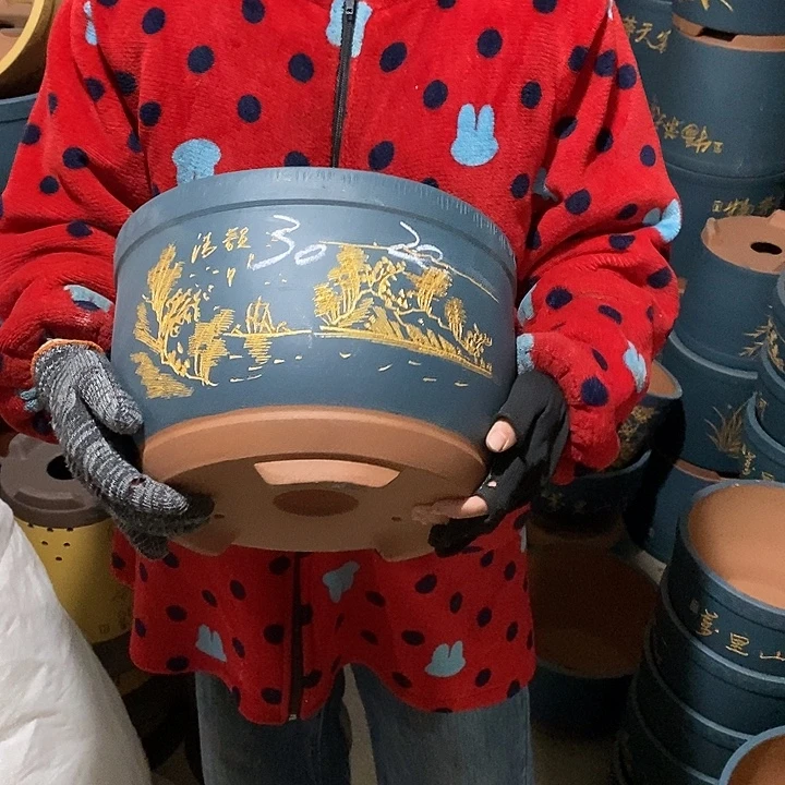 紫砂花盆紫砂花盆