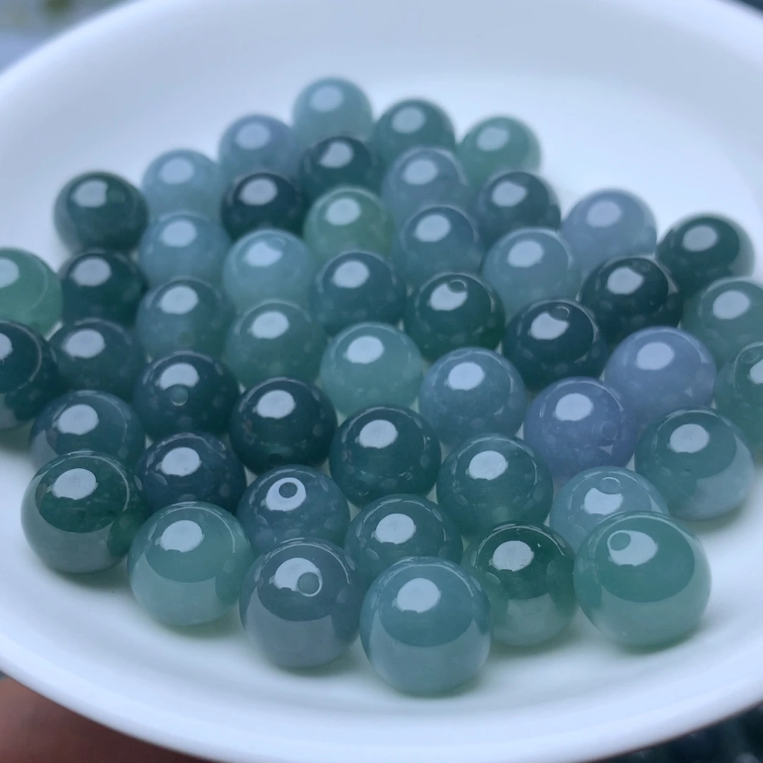 翡翠未镶嵌手链卡10冰蓝水10个