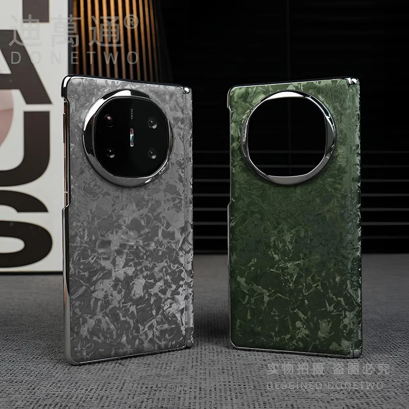 适用磁吸折叠MateX6手机壳X5典藏版丝绒贝母纹X3高级感保护壳