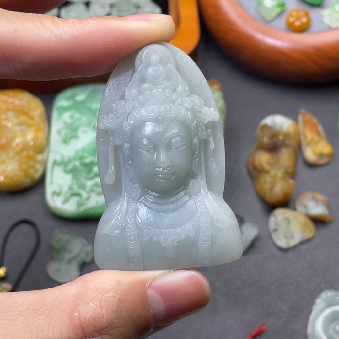 未镶嵌定制翡翠吊坠